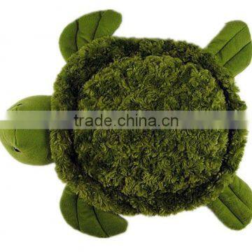 Soft plush green turtle backpack