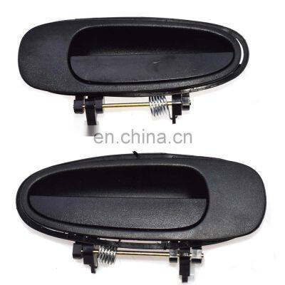 Free Shipping!2Pcs New Outside Door Handle Rear Left & Right Black For TOYOTA COROLLA 1993-97 photo-4