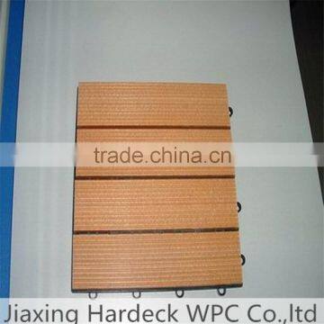 wpc interlocking plastic decking tiles