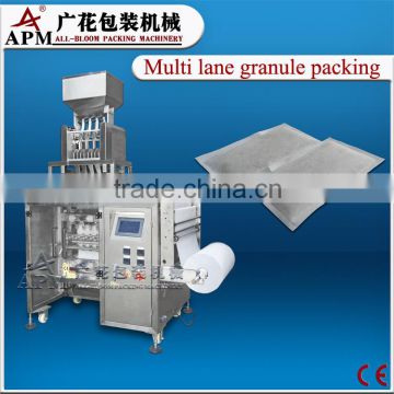 Multi lane sugar/salt/grain filling and packing machine