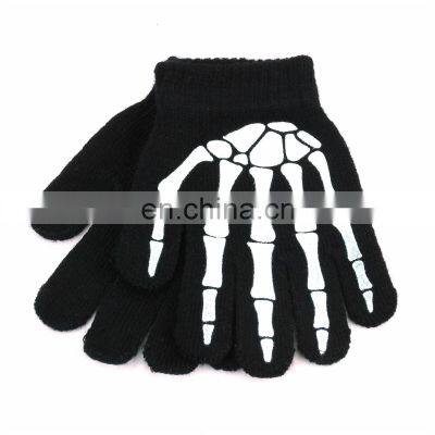 HY Winter Adult Custom Knit Acrylic Gloves Touchscreen With Phone Gloves photo-3