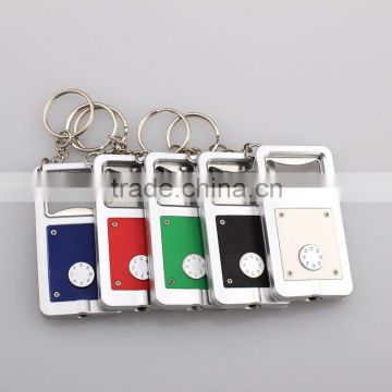 Multifunction bottle opener LED keychain