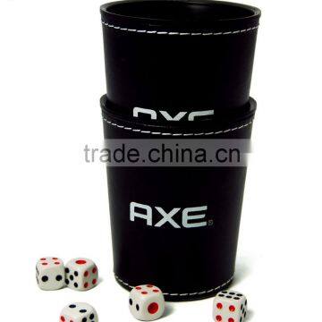 Best Selling High Durable Leather Custom Dice Cup With Pouch photo-2