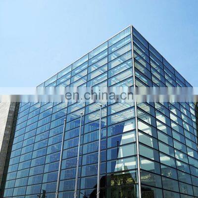 Hidden Frame Low-e Laminated Full Glass Curtain Wall Exterior Wall