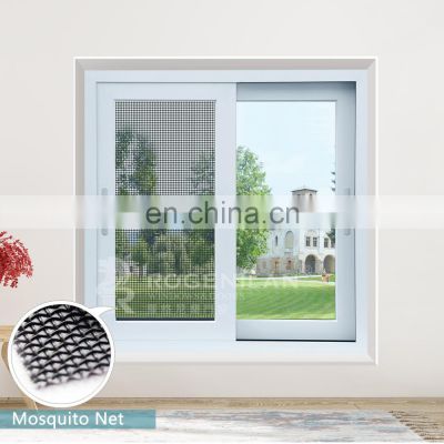 Modern soundproof aluminum alloy sliding windows with mosquito net