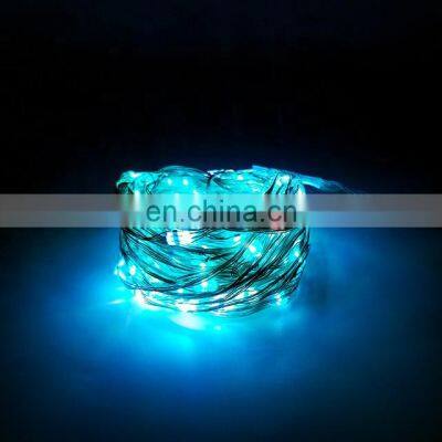 Four-wire RGB copper wire lights With Remote Controller for Christmas Party Wedding Decoration