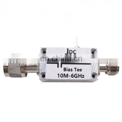 10MHz-6GHz RF DC Block Bias Tee Feed with N Connectors