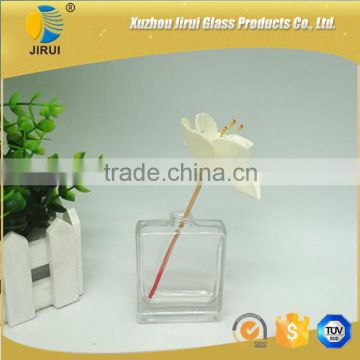 50ml square clear glass perfume bottles with sprayer