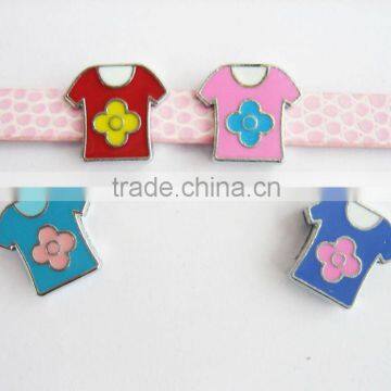 China Charms Wholesale 8mm Slide Charms Metal Clothes JY-100 for Bracelet