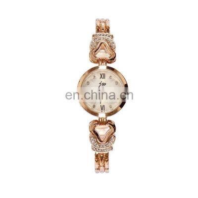 JW 8312 Vintage classic ladies quartz analog stainless steel charm lady stylish watch