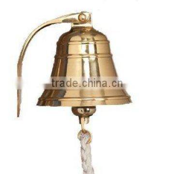 Solid Brass Ship Bell With Mirror Polish Also Available in Silver and Nickel Plating