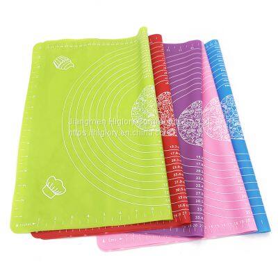 Custom Non Stick Soft Bbq Pastry Oven Kneading Rolling Dough Baking Silicone Mat for Cooking photo-2