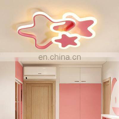 Modern Nordic Design Acrylic LED Ceiling Lights Pink Heart Indoor Lighting Ceiling Lamps photo-2