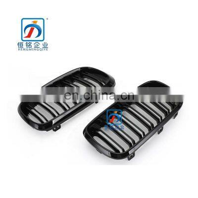 Glossy Black Double Slat Front Bumper Upper grille for bmw X5 F15 F16 F85 M Version