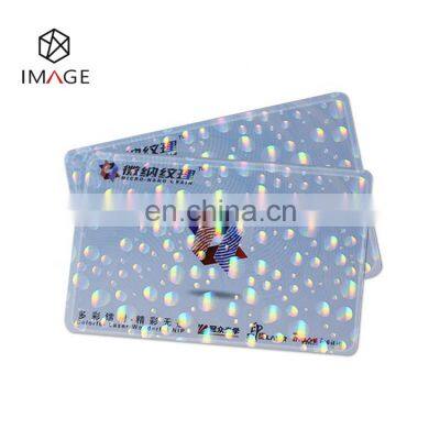 General Pattern Transparent Holographic Cold Laminate Overlay for PVC ID Cards