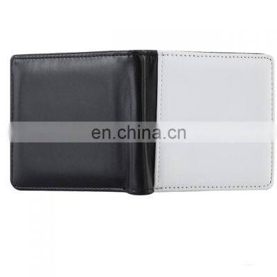 Double Sided Sublimation Printing Leather Wallet for men slim smart wholesale retail customised custom logo v