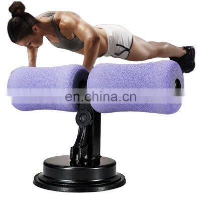 Sit Up Bar Suction Floor Exercise Stand Padded Ankle Support Home Gym