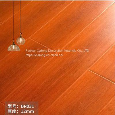 12mm hemp composite wood flooring florist Gallery Early Education Training Room Month center gray wood grain laminate flooring