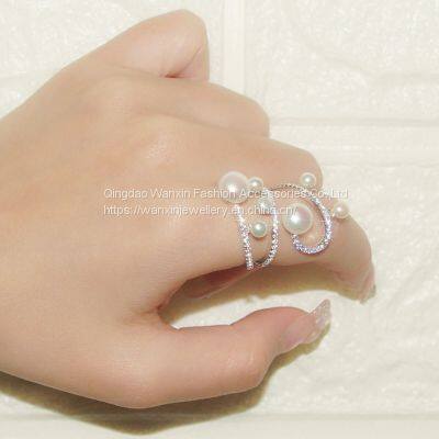 S925 Sterling Silver Ring With Freshwater Pearl Ring for Women photo-4
