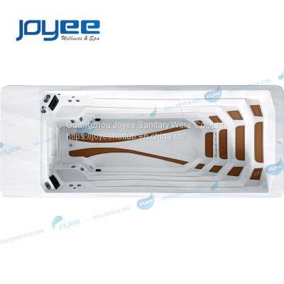 JOYEE Factory Fiberglass Acrylic Pool Swim Massage Spa Hot Tub 3 Person Exercise Swimming Pool For Sale photo-2