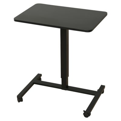 Pneumatic Office Laptop Desk Rolling Adjustable Table Computer Mobile Stand