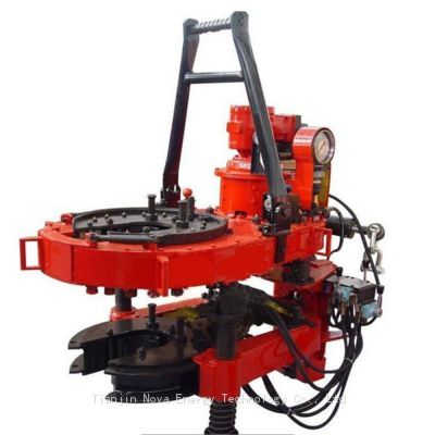 Climbing hydraulic power tong for well repair