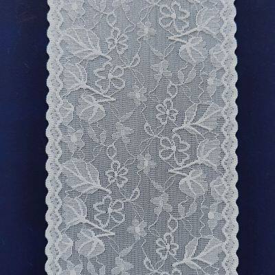 Lace Accessories 8-13cm Wide Floral Stretchy Lace Elastic Trim Fabric for Garment & DIY Craft Supply photo-5
