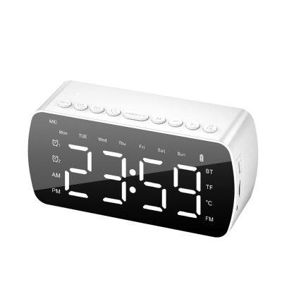 Multifunction Alarm Clock Mirror LED  Wireless BT Music Player Electronic Digital G10 Alarm Clock Speaker