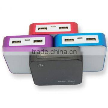 Square 10000mAh power bank cheap charger for smart mobile