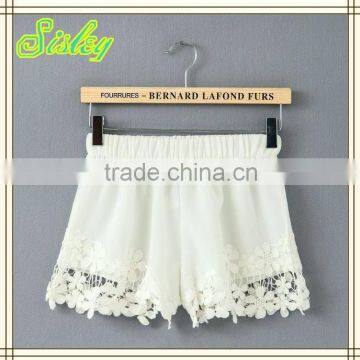 New Arrival Women Casual Floral Lace Shorts