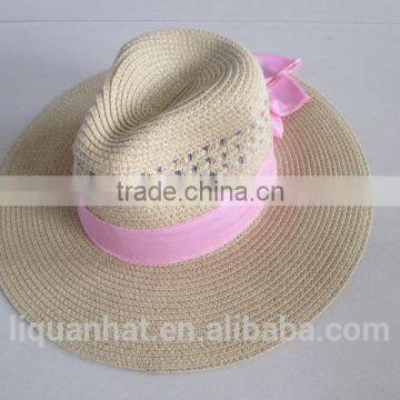 sun-visor panama straw hat for hotsale