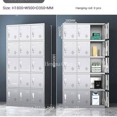 15-Door Metal Storage Staff Locker | Model SSL-103 – Commercial Locker for Hospitals With Ventilated Doors & Smooth Handle