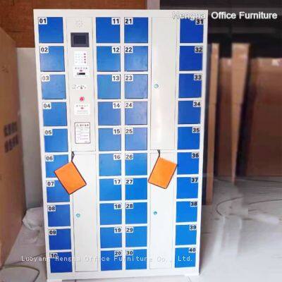 Hengna HN-24 Armário Inteligente de Alta Segurança de 24 Portas | com Chave de Sobrescrição Manual de Emergência, Armazenamento Pessoal Seguro | para Instalações Públicas da Ásia Sudeste