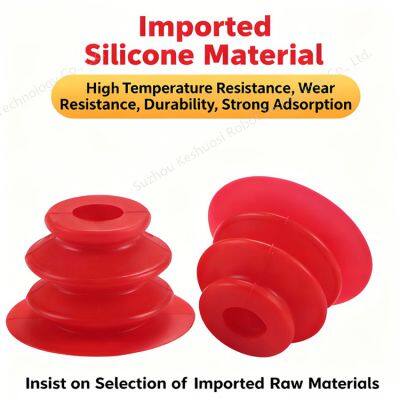 Industrial Suction Cup VBU35/45 Triple-Layer Vacuum Cup High Temperature Resistant High-Power Suction Nozzle Accessories Pneumatic Robot Arm