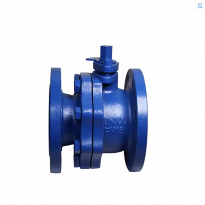 DIN 3357 Cast Iron GG25 GGG40 Ball Valve Ductile Iron Carbon Steel PN16 DN65 DN100 Double Flange Ball Valve photo-4