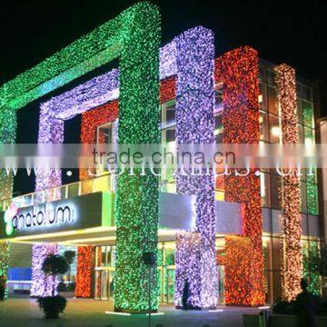 outdoor arched colorful PMMA optic fiber lighting , ceiling light , LED engine