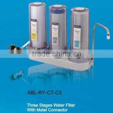 New design filter counter top water purifier with metal connector RY-CT-C3