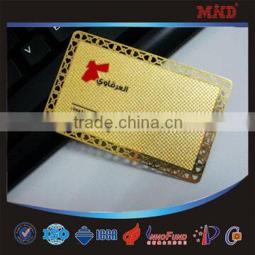 MDM6 Custom stainless steel cheap metal business card