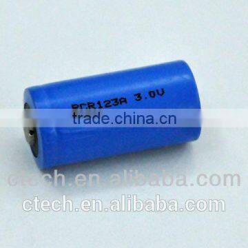 lithium ion rechargeable RCR123A 600mAh battery RCR123A