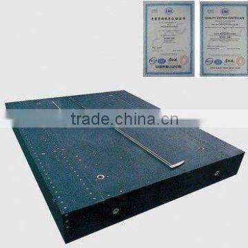 Granite base plate with T-slot