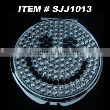 smile shape rhinestone sticker