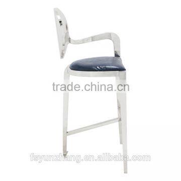 Modern Fashion Bar Outdoor Banquet Stainless Steel Bar Chair photo-3