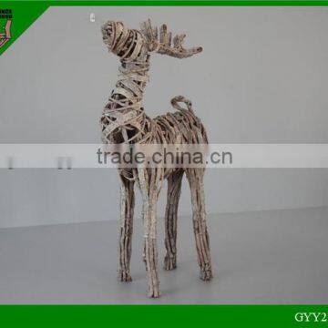 handmade birch bark deer/ artificial deer