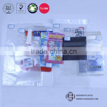 Flat Bopp Plastic Packaging Bags for Customized