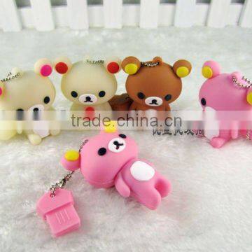 PVC Cartoon Character Usb Pendrive 2.0 Print design logo Make Mold Custom USB flash drives