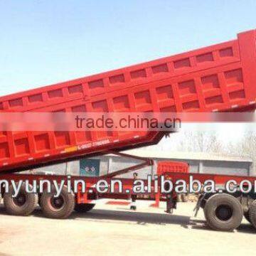 Dongfeng 3 axles tractor hydraulic dump trailer