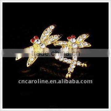 2012 New Design Vintage Rhinestone Dragonfly Brooch Pin