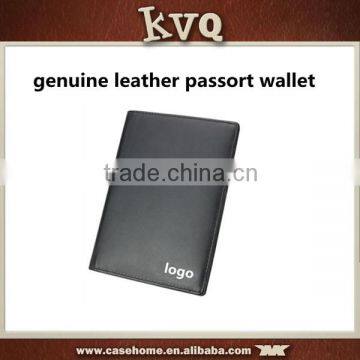 Leather Product Manufacturer Cheap Price Genuine Leather Passport Wallet