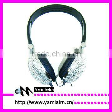 Fashion Rhinestone headphones Sparkle gift