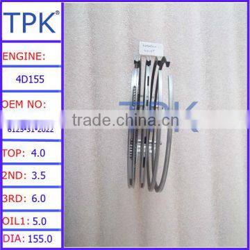 6125-31-2022 6125-31-2021 6128-31-2032 for S4D155-4 Piston Ring